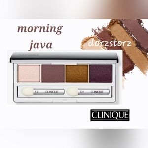 CLINIQUE All About Eye Shadow Quad *MORNING JAVA* /.16 oz/ New in box